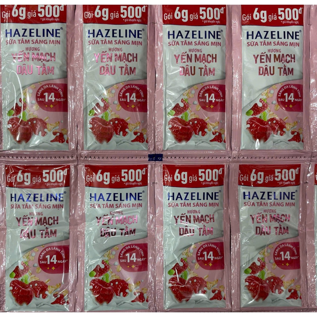 Dây sữa tắm HAZELINE yến mạch dâu tằm