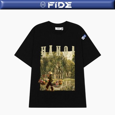 Áo thun địa danh HÀ NỘI FIDE phông unisex nam nữ form rộng ulzzang HÀ NỘI - AT250