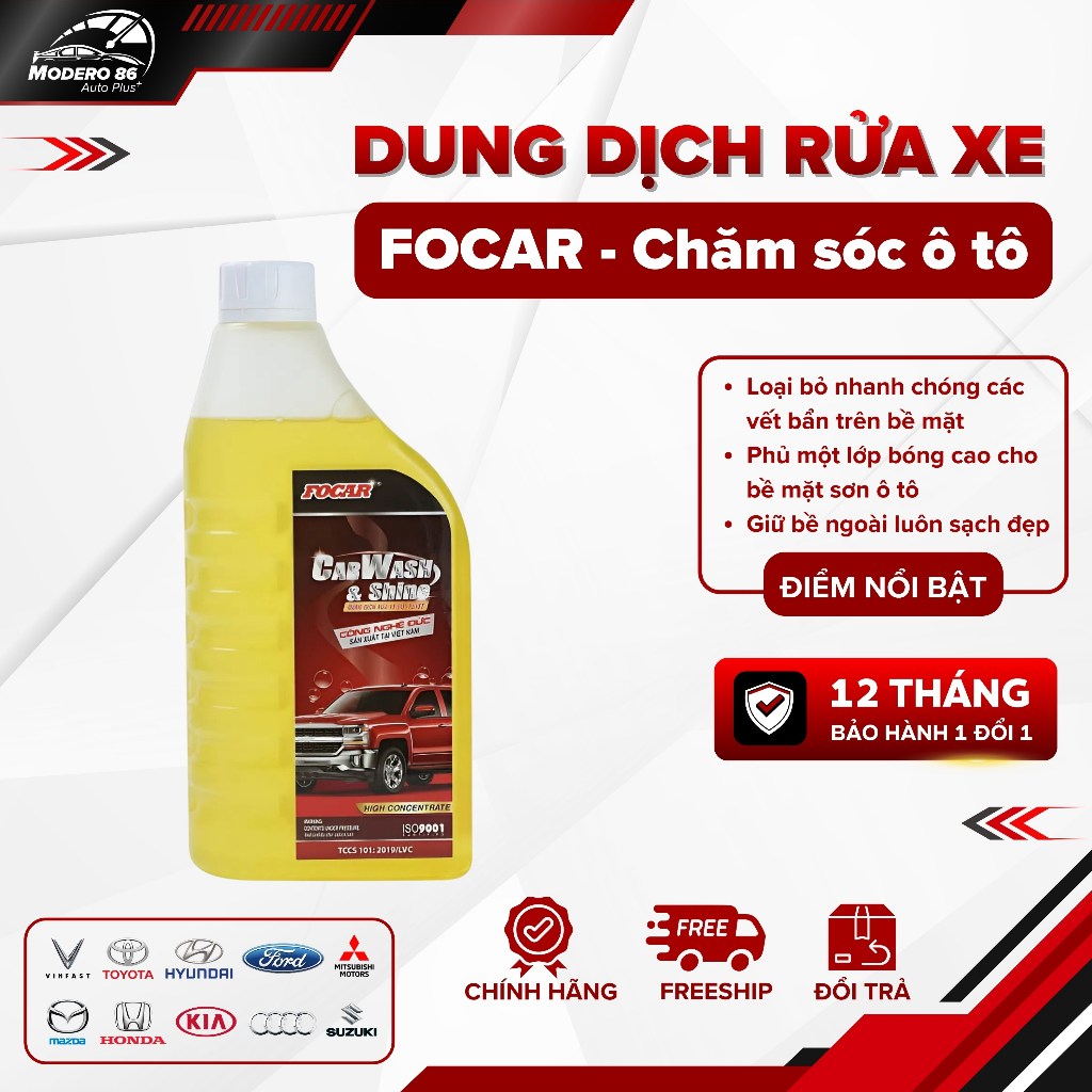 FOCAR Dung Dịch Rửa Xe Tạo Bọt Tuyết Chăm Sóc Xe Ô Tô Xe Máy