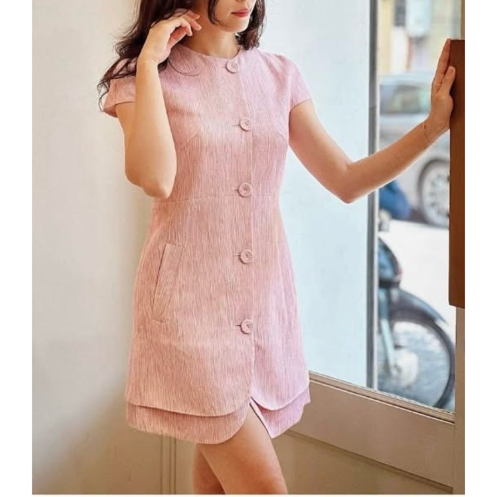 Pass - Đầm Tochie hồng