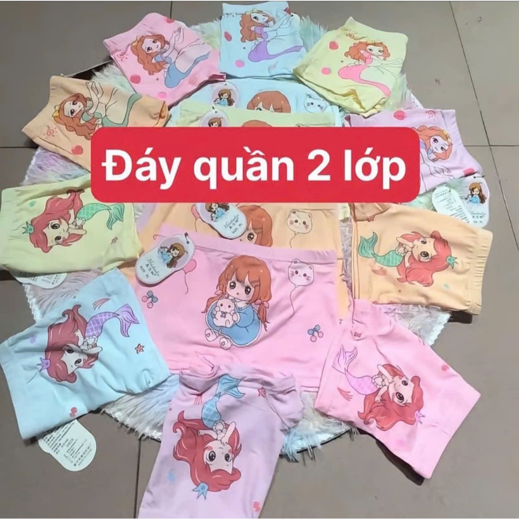 ( ĐÁY 2 LỚP) SÉT 10 QUẦN CHÍP ĐÙI BÉ GÁI XIN XẮN DỄ THƯƠNG HÀNG QUẢNG CHÂU 10-30KG