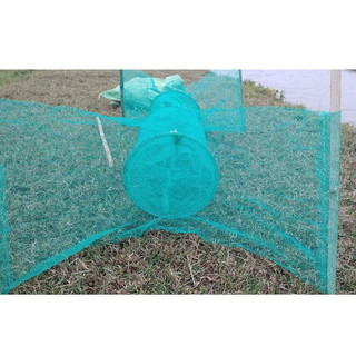 Bẫy ếch lưới xanh,lợp ếch combo 5 cái 4 ly 3 vành 2 hom khóa kéo lấy ếch nhanh