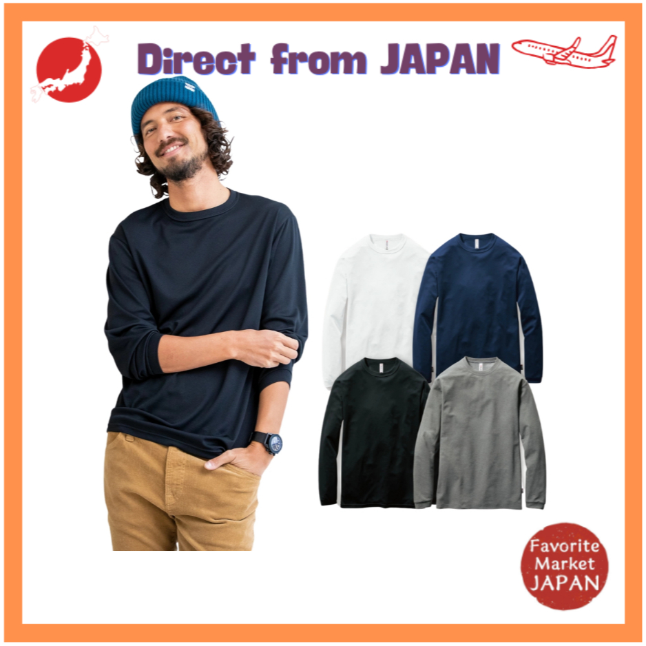 BURTLE 155 Long Sleeve Shirt for Workwear Quick Dry Lightweight T-Shirt Style【Direct from Japan】