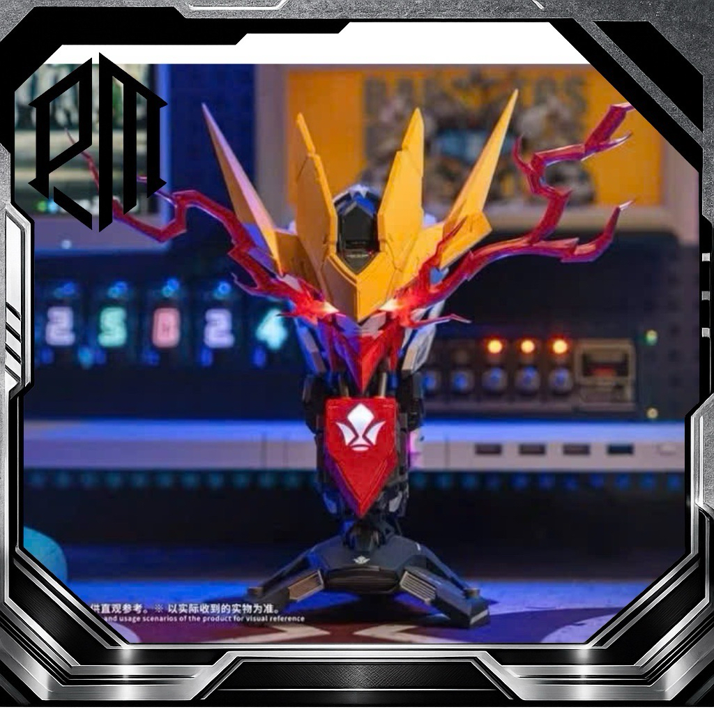 [ Có Sẵn ] Mô Hình Lắp Ráp Head Bust Barbatos Lupus Rex (tặng led, effect, decal nước)