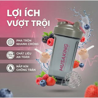 Bình Lắc Musaking 600 ml - Đủ màu sắc