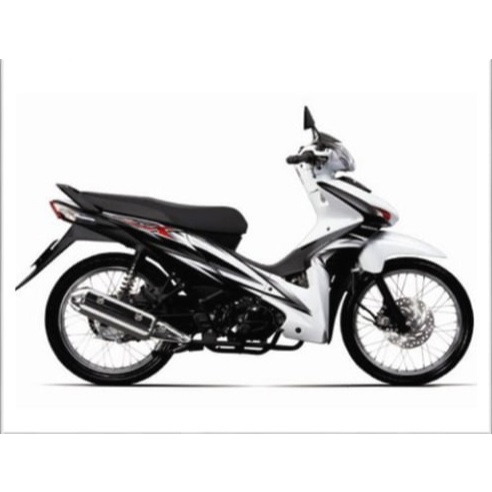 [MÓN LẺ] Dàn áo Wave RSX 110 2010 trắng đen chính hãng, Bộ áo màu Wave RSX 2009 2010