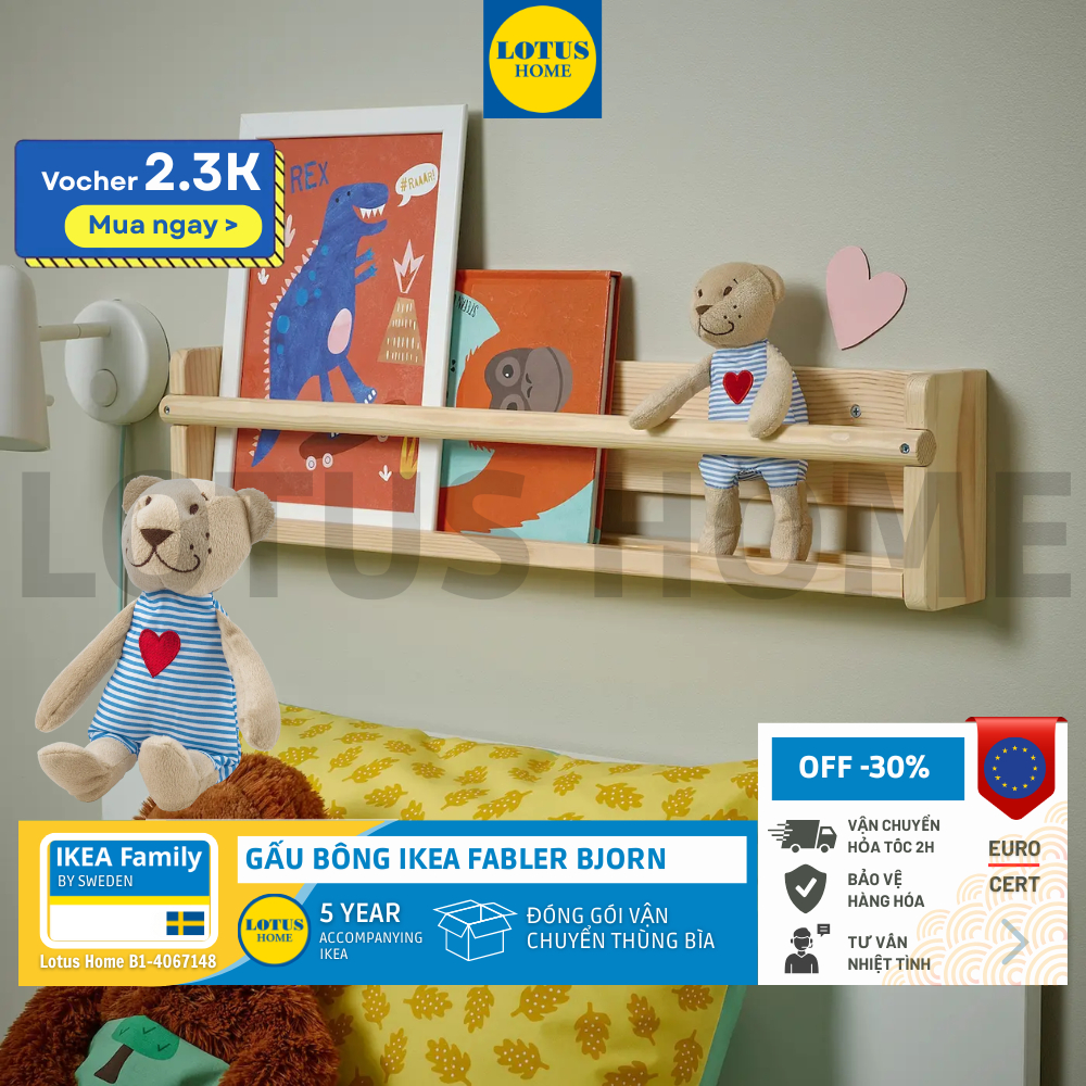 IKEA thú nhồi bông linh vật IKEA FABLER BJORN