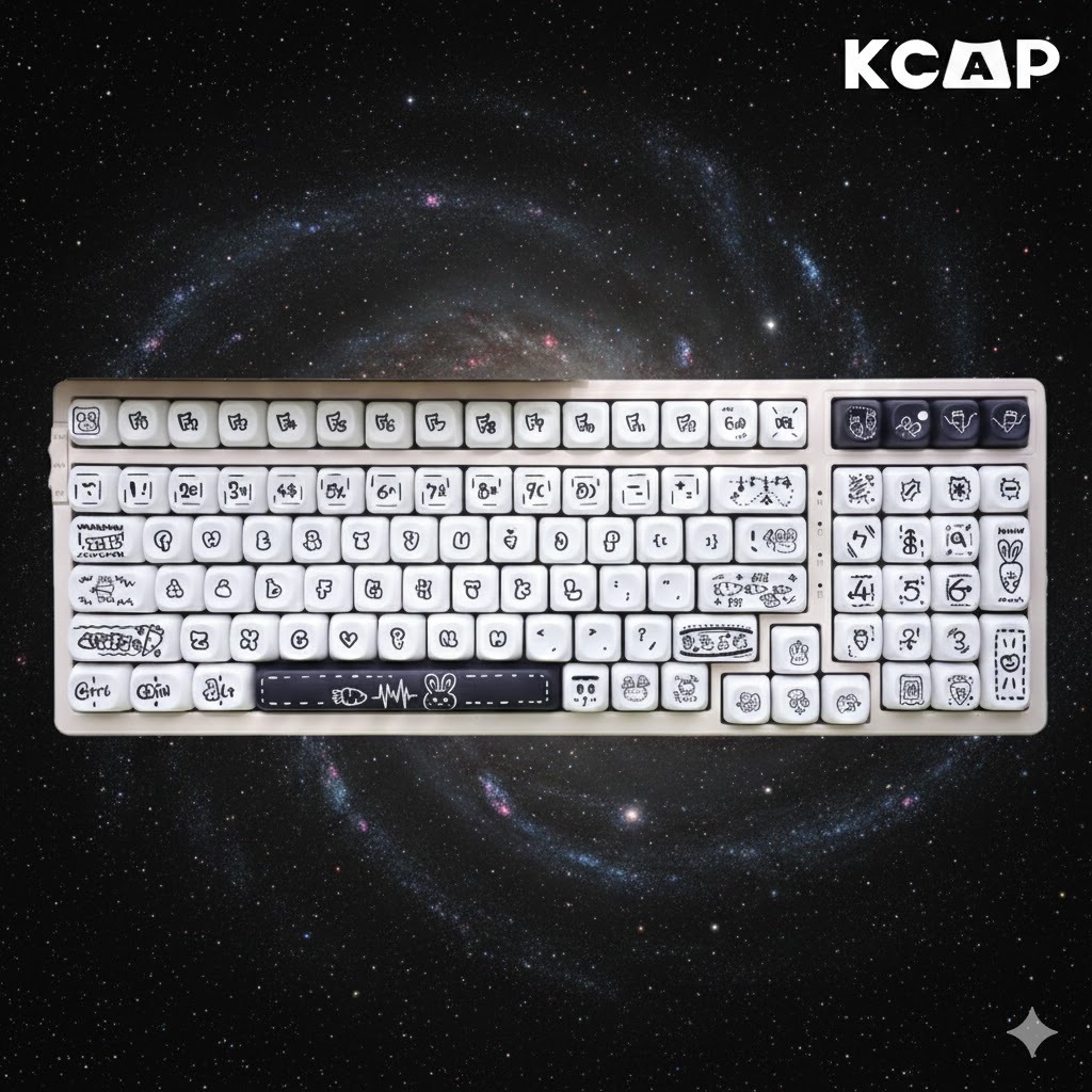 Bộ Keycap Carrot Rabbit XDA Doodle Bunny Theme | KCAP - World of Keycaps