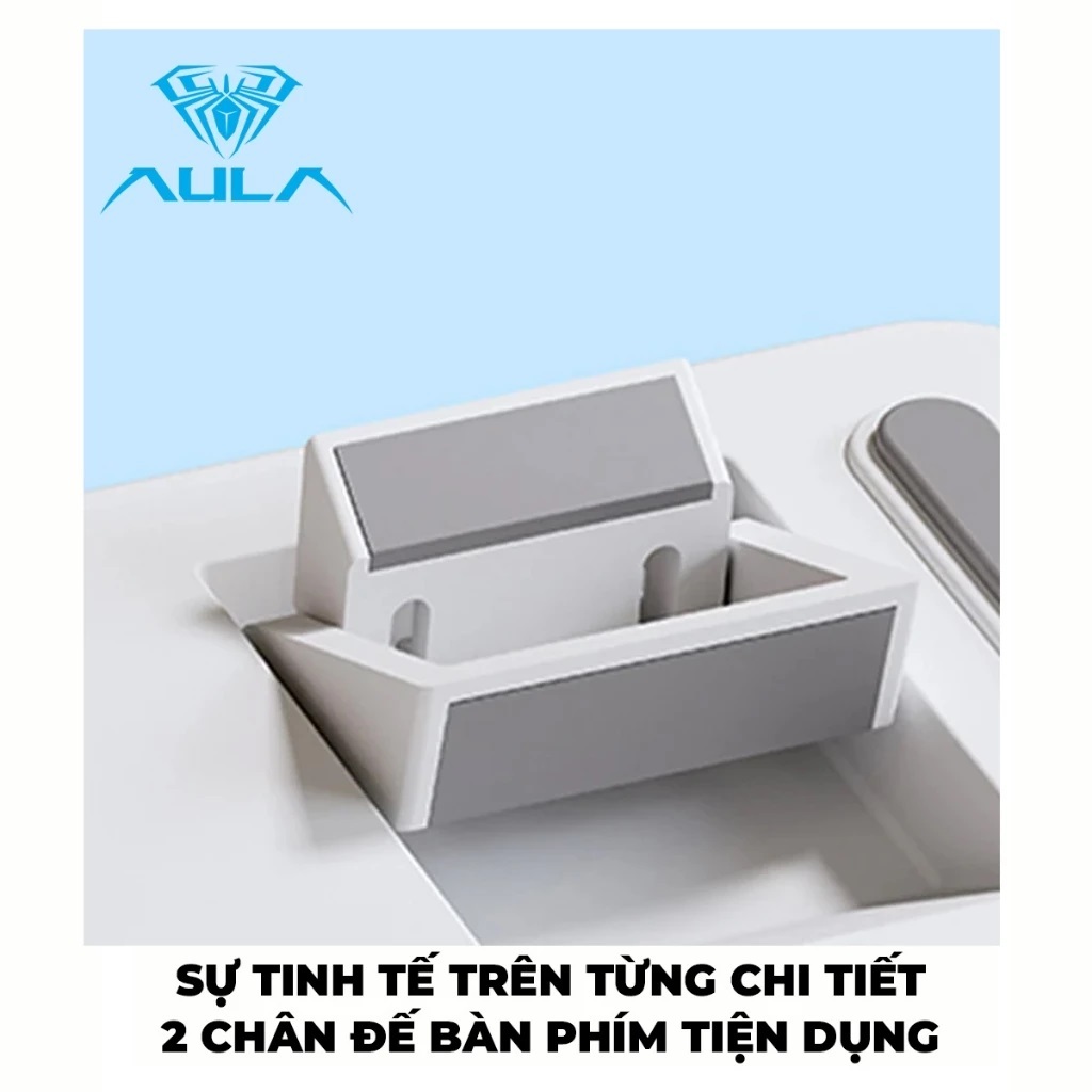 Bàn phím cơ Gaming có Dây chính hãng AULA F75 (4883) - Màu Xanh Dương+Trắng+Tím đậm/ Pink Switch - Bảo Hành 24 Th | BigBuy360 - bigbuy360.vn