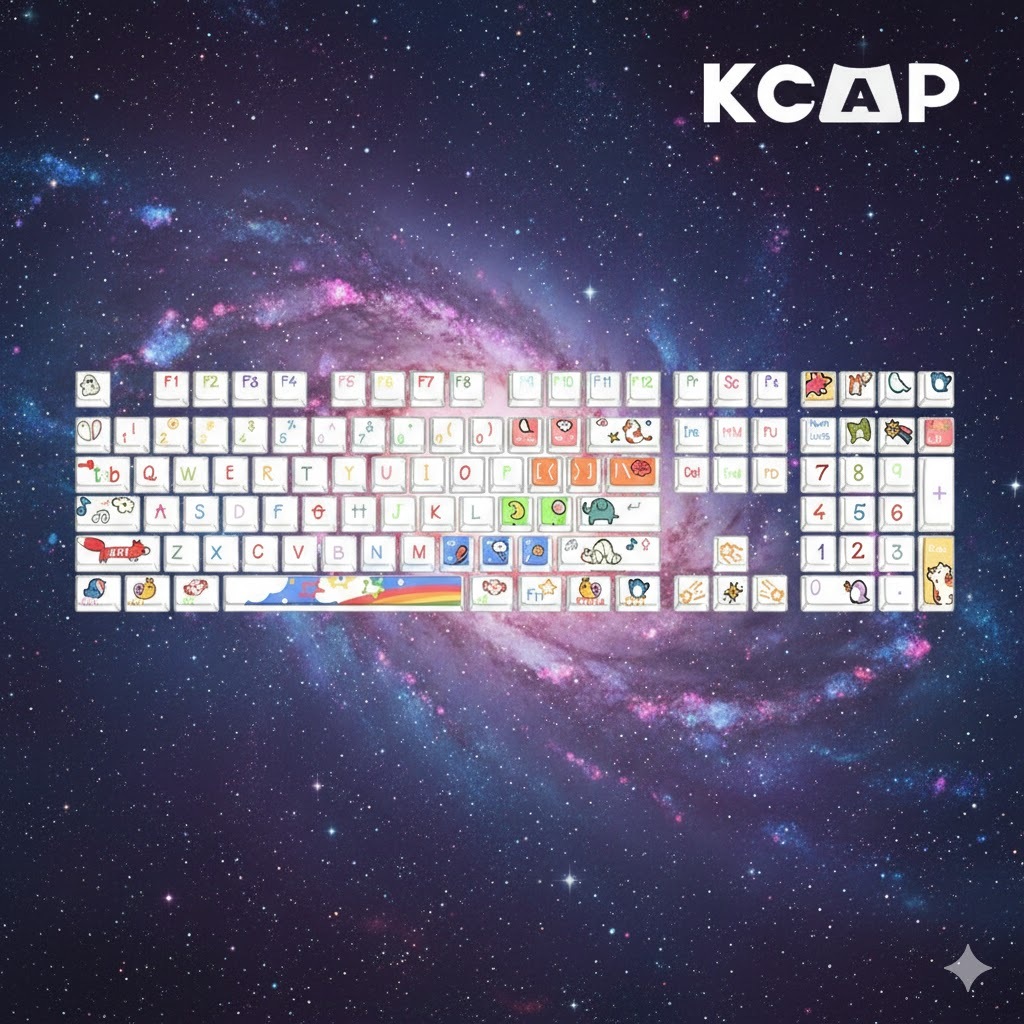 Keycap PBT Animal Party Trong Suốt 137 Phím | KCRAFT - World of keycaps