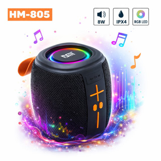 Loa Bluetooth BoomBox phiên bản mới đèn led cùng âm thanh bass căng công suất 20w pin trâu REMI OFFICIAL