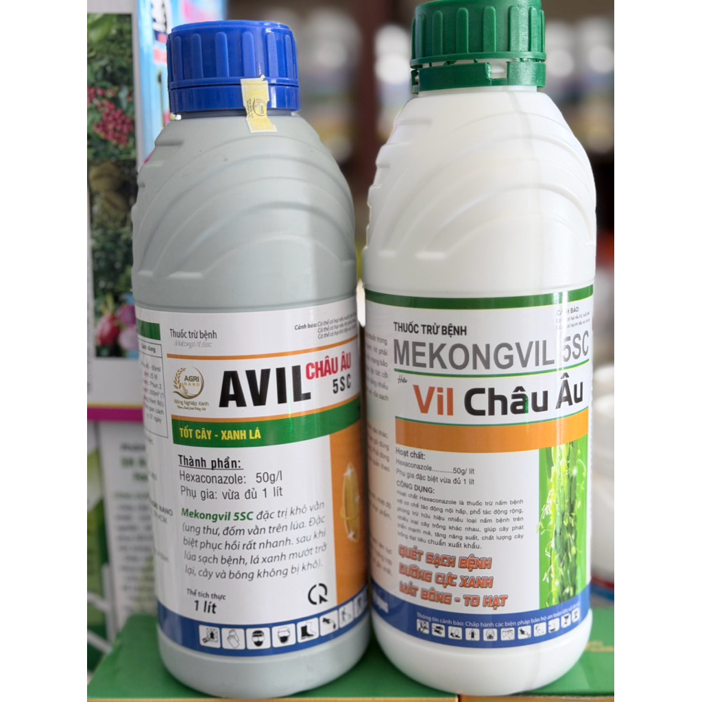 ANVIL CHÂU ÂU - MEKONGVIL 5SC CHAI 1L NGỪA LEM HẠT, VÀNG LÁ, NẤM HỒNG