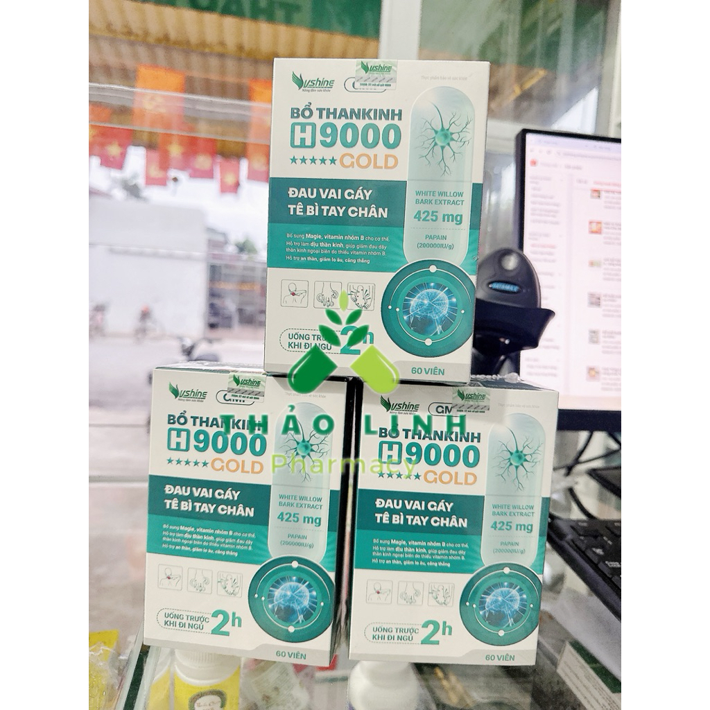 Bổ thần kinh H9000 Gold- giảm đau mỏi vai gáy, tê bì tay Chân