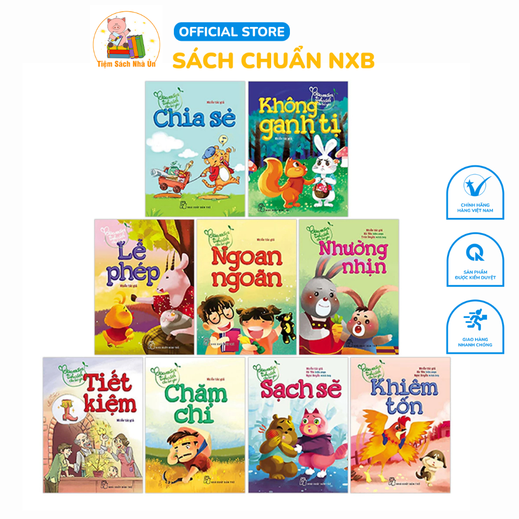 Sách - Combo 9 Cuốn Gieo Mầm Tính Cách Cho Bé Yêu -- Hình Ảnh Sống Động Sắc Nét
