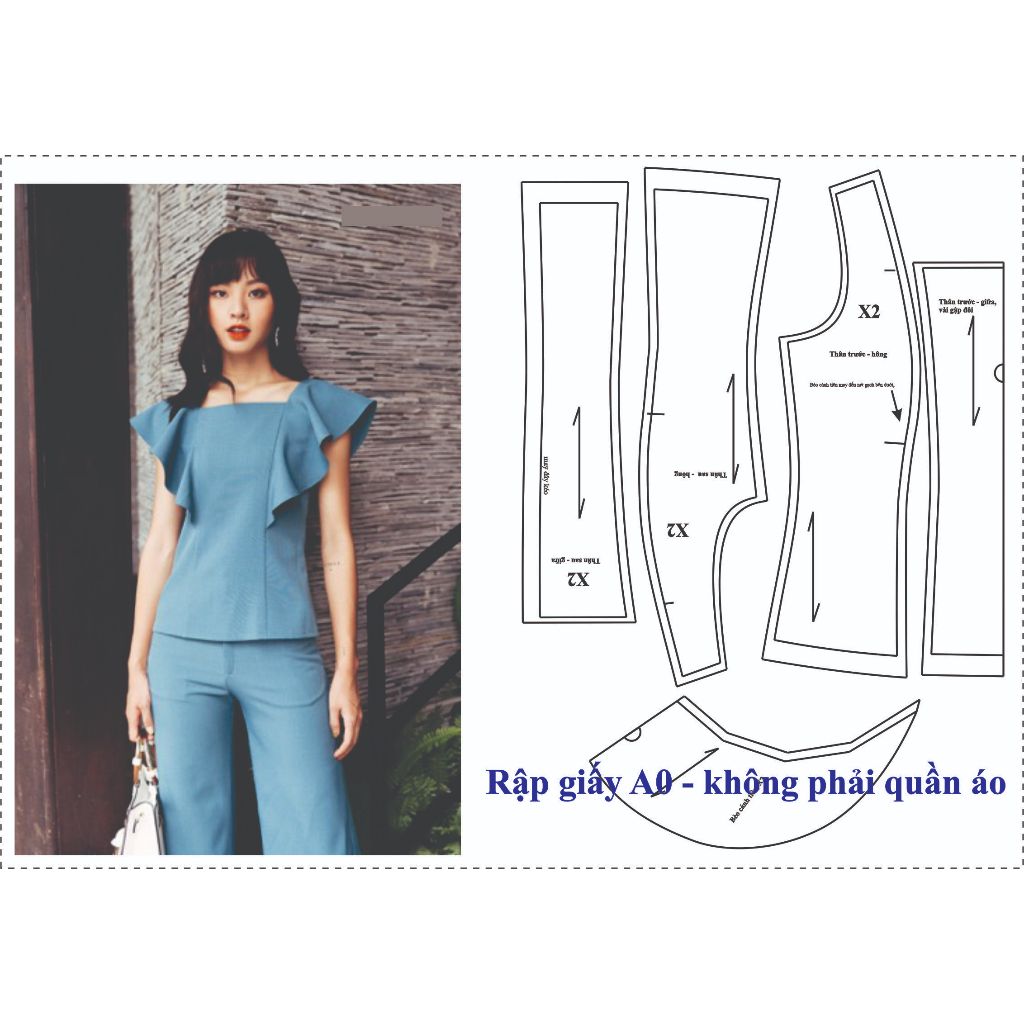 Rập giấy A0 mã 811 - Rập may áo