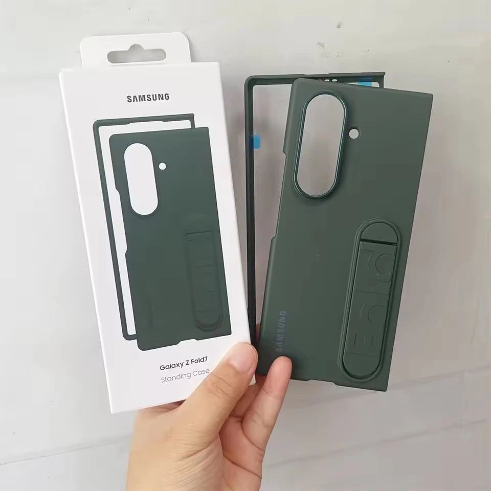 Galaxy Z Fold 6 Ốp Lưng Tơ Siêu Mỏng Cảm Giác Đứng PC Chân Đế Gấp Z Fold6 Vỏ Bảo Vệ Toàn Diện Chống 