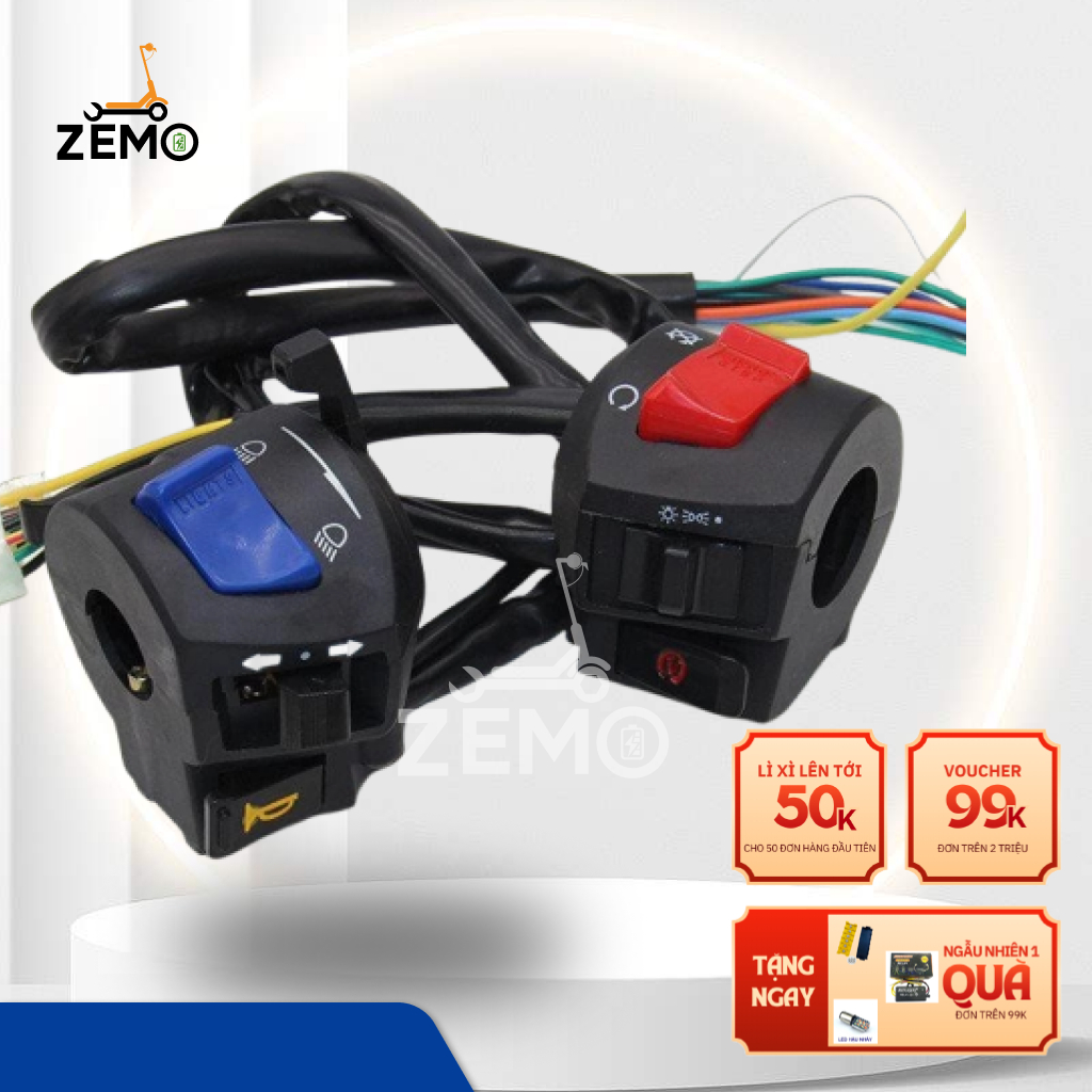 Cùm công tắc FZ v2 (2 bên) gắn cho xe máy