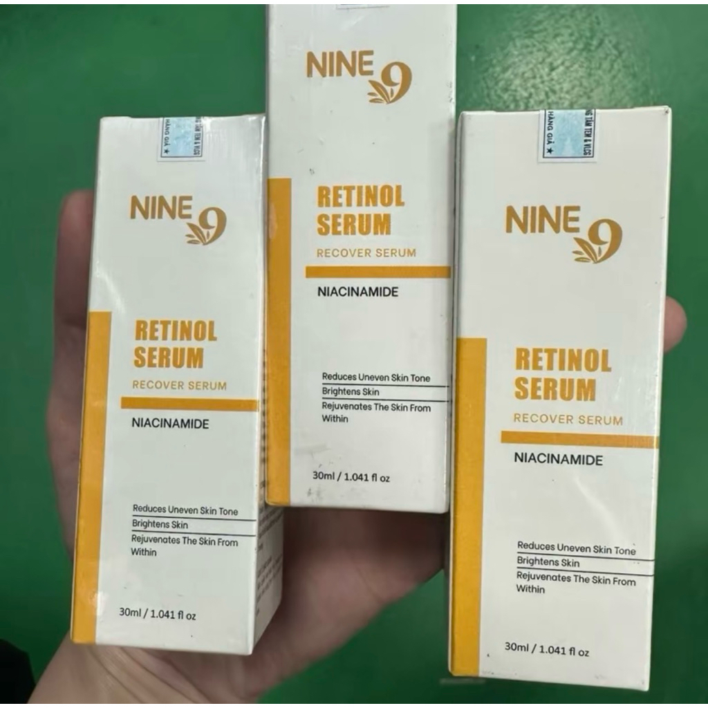 Nine9 Serum Retinol 30ml – Tinh chất dưỡng da, hỗ trợ làm mềm và giúp da tươi sáng hơn