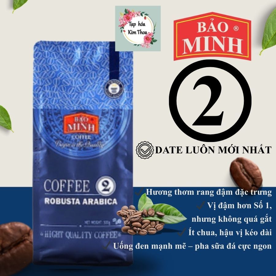 Cà phê rang xay Số 2 - Bảo Minh - Bịch 500gr