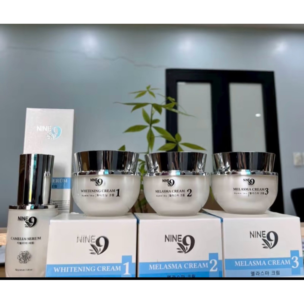Bộ 3 kem dưỡng Nine 9 (Ngày – Đêm – Dưỡng/ Serum dưỡng da ) – Chăm sóc da sáng mịn & đều màu