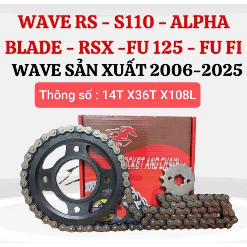 NHÔNG SÊN DĨA WAVE RS_ FU125_WAVE LỚN_ S110( SÊN 9LY)