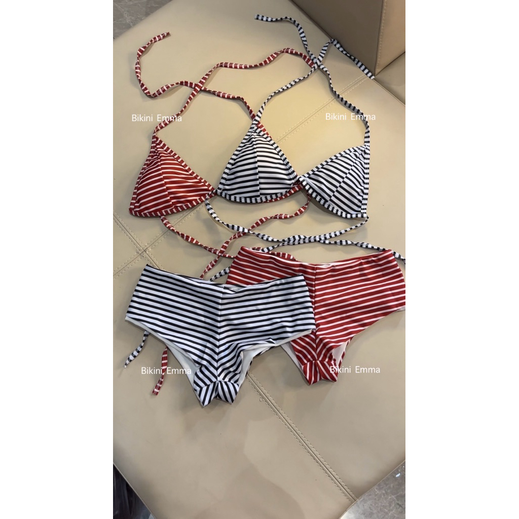 EMMA Bikini 2 Mảnh Sọc Ngang Quần Đùi Hack V3 | BigBuy360 - bigbuy360.vn