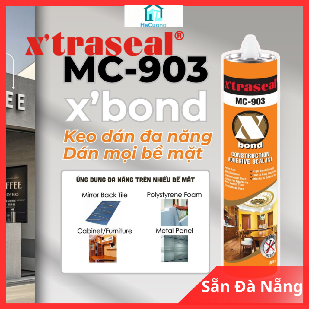 Keo dán Alu keo X bond X'traseal dán kim loại, dán gỗ,dán gương