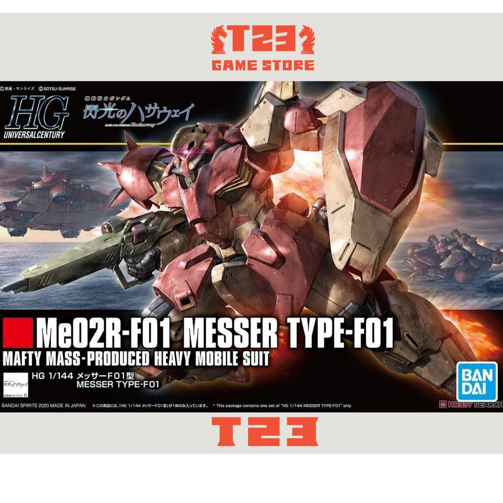 MÔ HÌNH LẮP RÁP HGUC 1/144 MESSER TYPE-F01 - MÔ HÌNH GUNDAM CHÍNH HÃNG BANDAI
