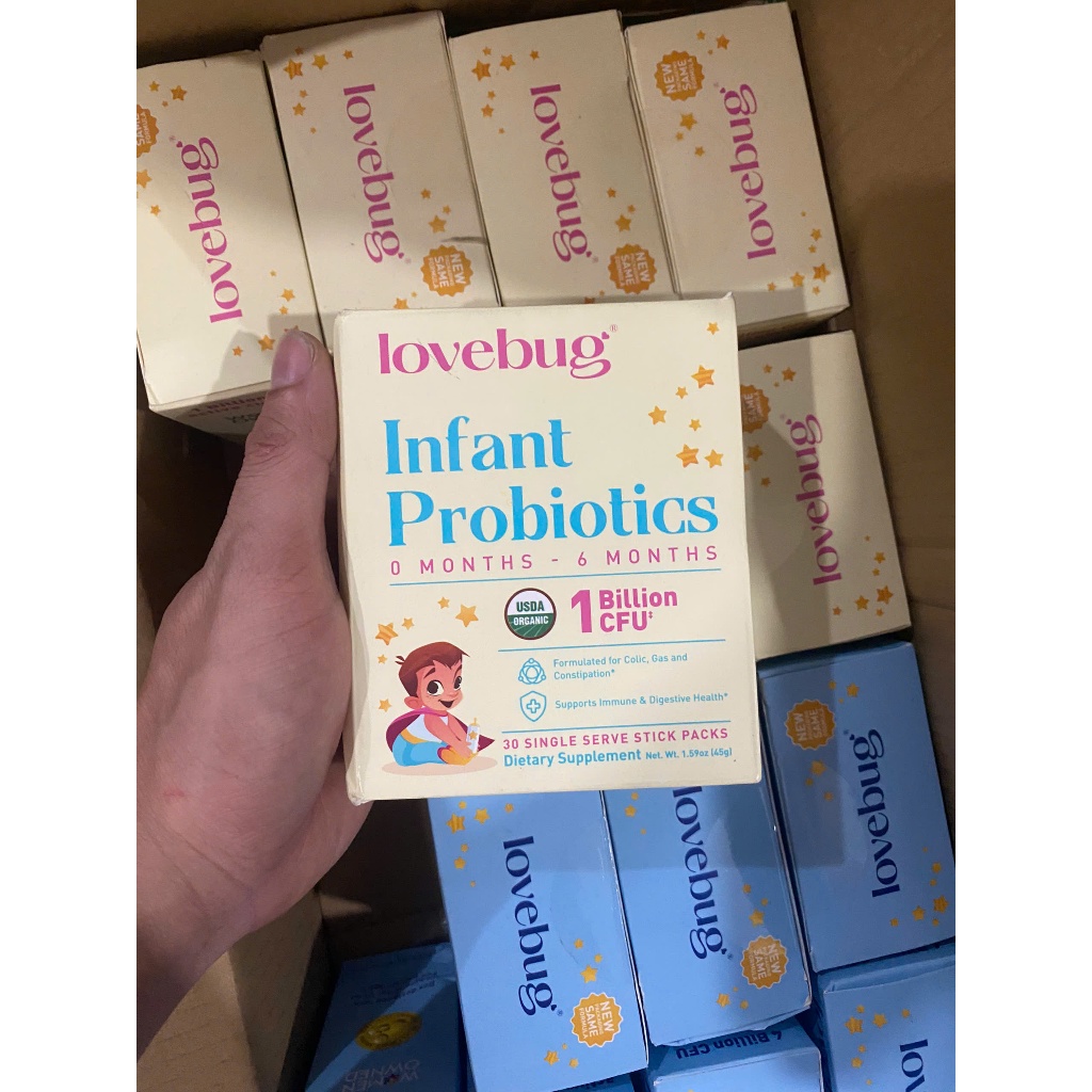 [DATE 4/26] INFANT Men vi sinh hữu cơ cho bé 0-6 tháng love bug