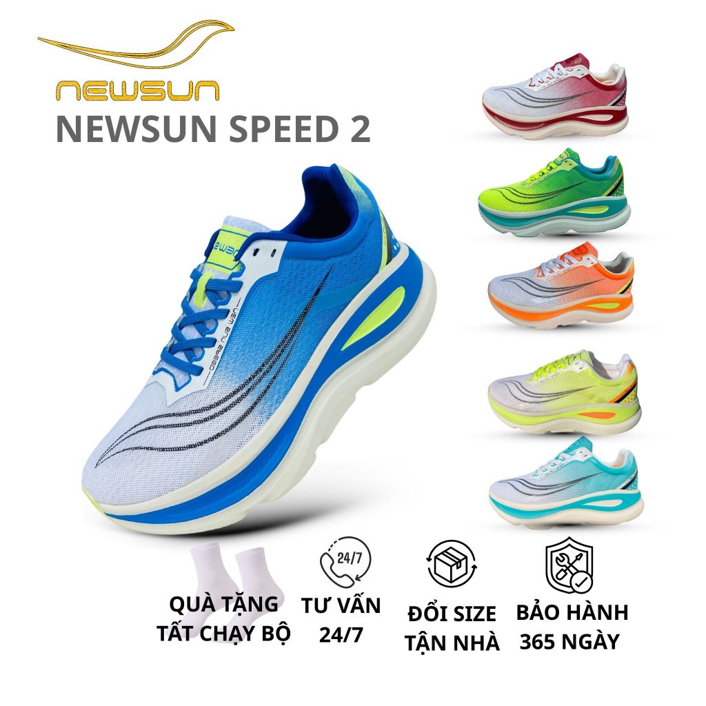 Giày Thể Thao Chạy Bộ NewSun – Công Nghệ MetaRocker, Hỗ Trợ Chạy Đường Dài, Chạy Êm Không Mỏi