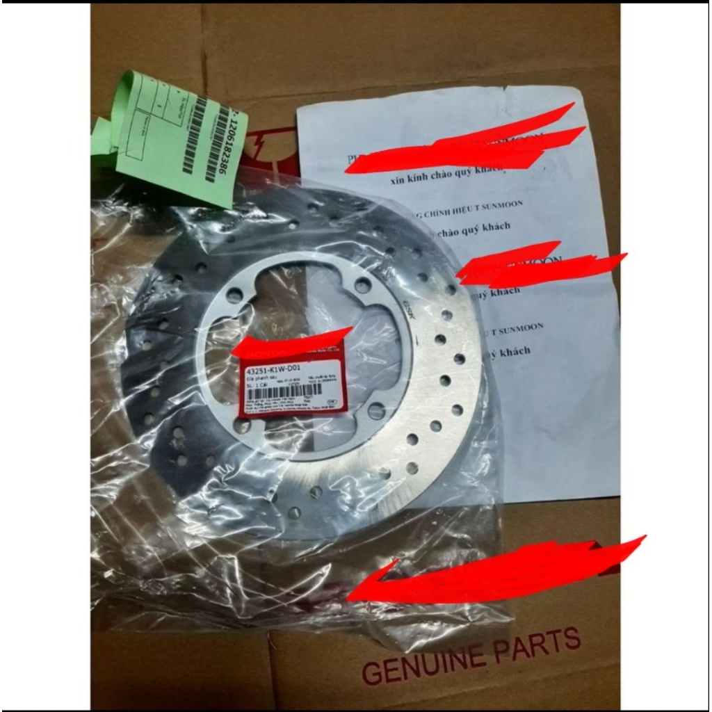 Đĩa phanh trước sau mâm sh 350i sh