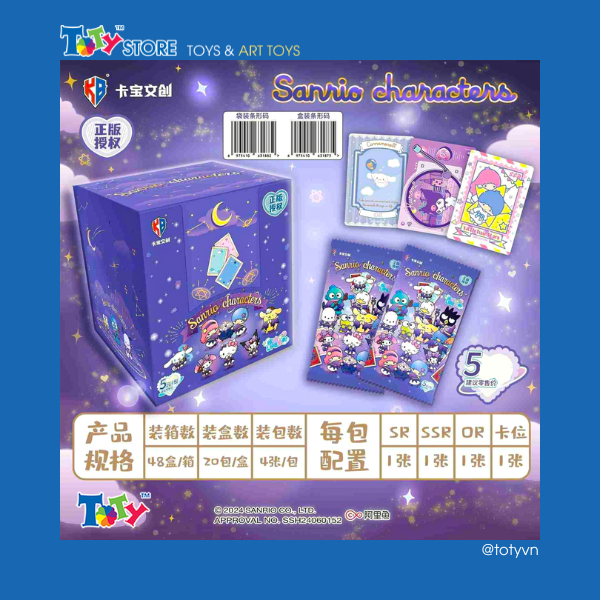 [CHÍNH HÃNG] Card bo góc - Sanrio characters - Colorful Life - Series 2 - Kabao - BS05