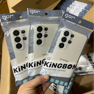 Kính Cường Lực Samsung Ko Viền GOR KiNGBON Vân Tay Siêu Âm Cảm Ứng Nhạy Trong Suốt S24/S25/S26Ultua