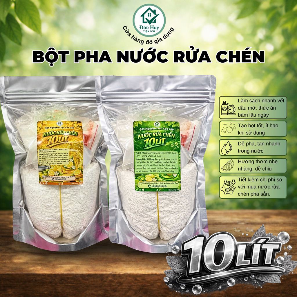 🔥Bột Pha Nước Rửa Chén DAVINA Hương Chanh Tự Pha Tại Nhà Tiết Kiệm