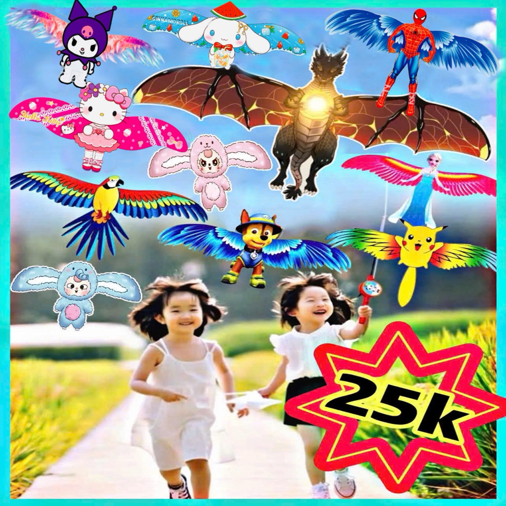 [2024] Diều Cần Câu Mini Cho Bé 3D - Diều Vẫy Cánh 30cm/50cm + MÓC KHOÁ DIỀU