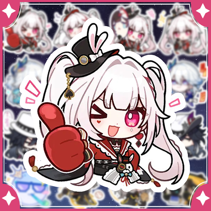 [Honkai Star Rail] Sticker Sparxie,Yao Guang, Ashveil, Caelus và Stelle (16 hình)