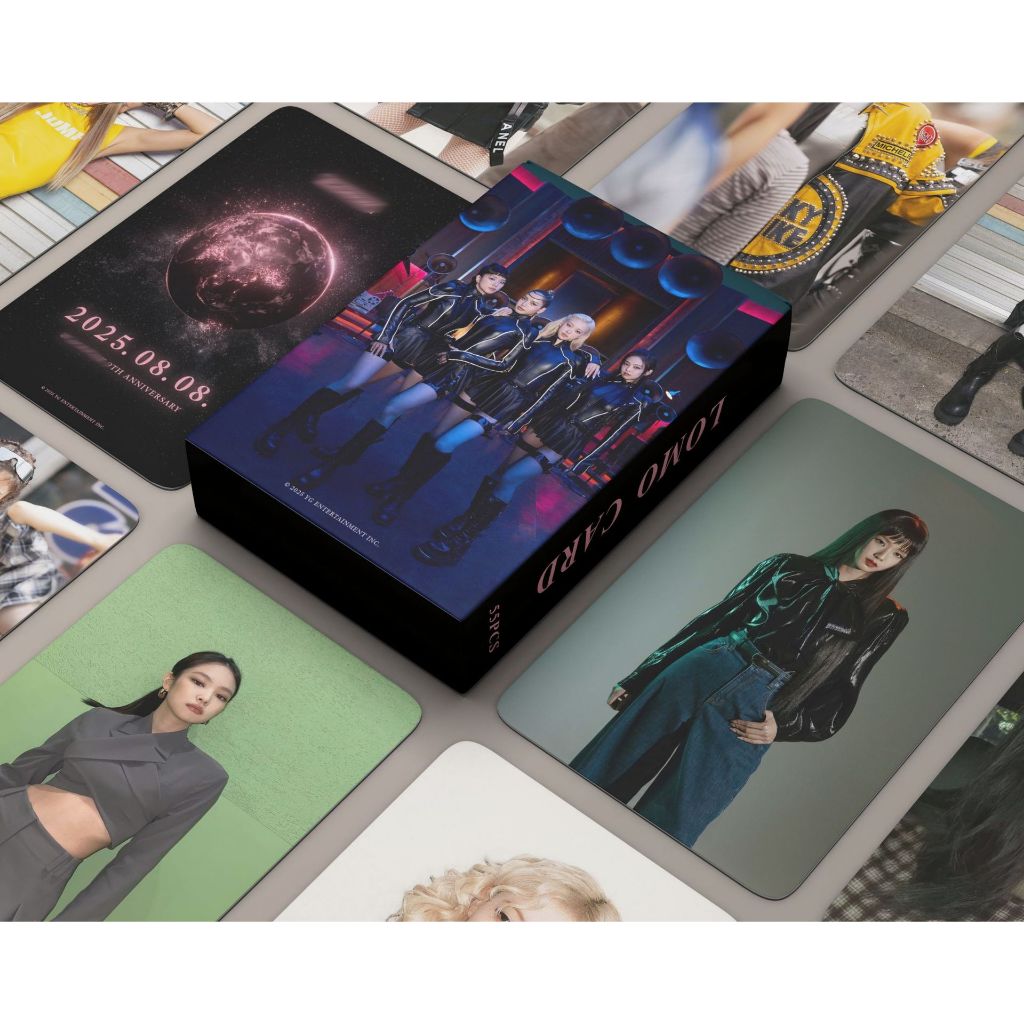 Trọn bộ 55 Lomo Card Blackpink 9th Anniversary Hologram Bo Góc