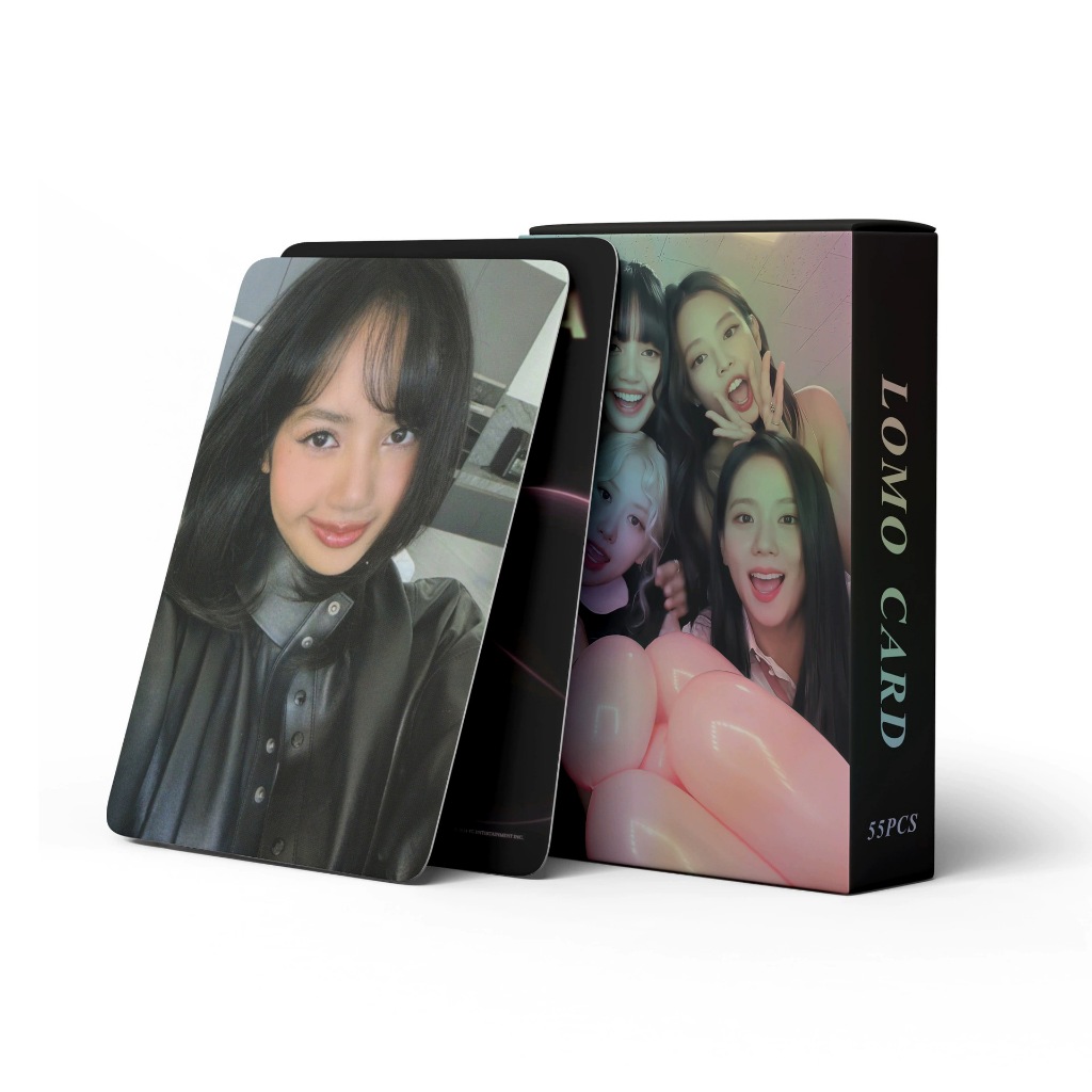 Hộp 55 Lomo Card Blackpink 8th Anniversary Our Area Hologram Bo Góc [phukienkpop]