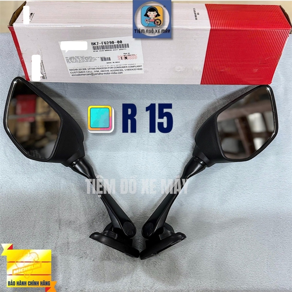 GƯƠNG chiếu hậu xe R15 V1/V2/V3 (Nắp Chung) - [PHỤ TÙNG CHÍNH HÃNG]