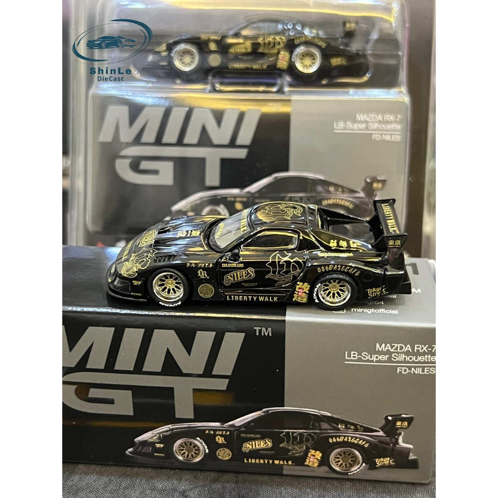 Xe mô hình 1:64 Mini GT MAZDA RX7 LB-Super Silhouette - (NEWCARD & NEWBOX)