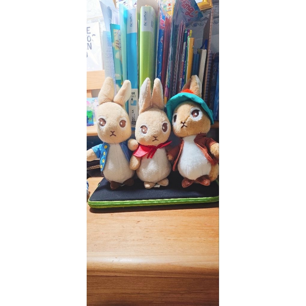 Thú nhồi bông/ Gấu bông Nhân vật Thỏ Peter Rabbit version mắt thêu dễ thương - Hàng chính hãng Peter