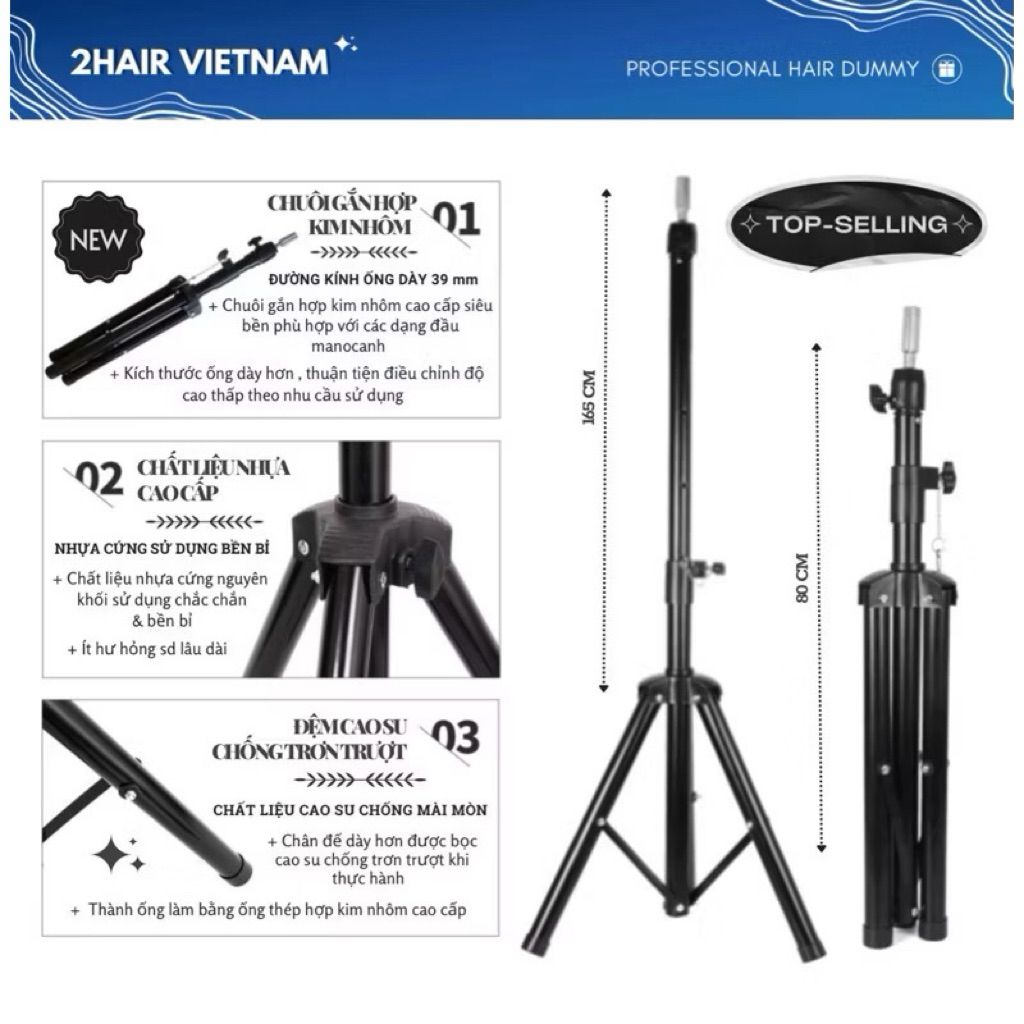 Chân Manocanh Cắt Tóc, Chân Ken, Giá Đỡ Đầu Manocanh Học Làm Tóc
