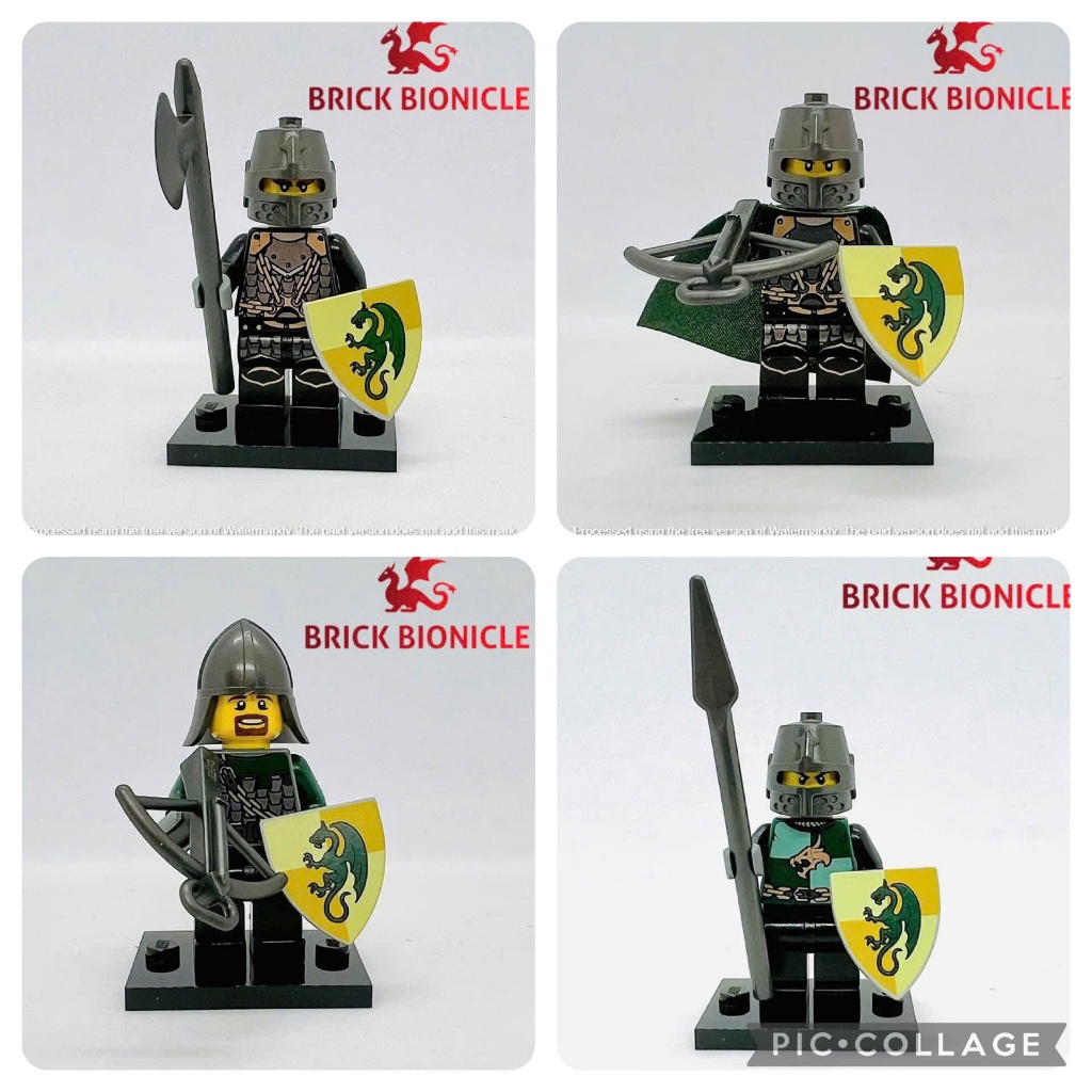 LEGO MINIFIGURES - ĐỒ CHƠI LÍNH RỒNG XANH - GREEN DRAGON KNIGHT