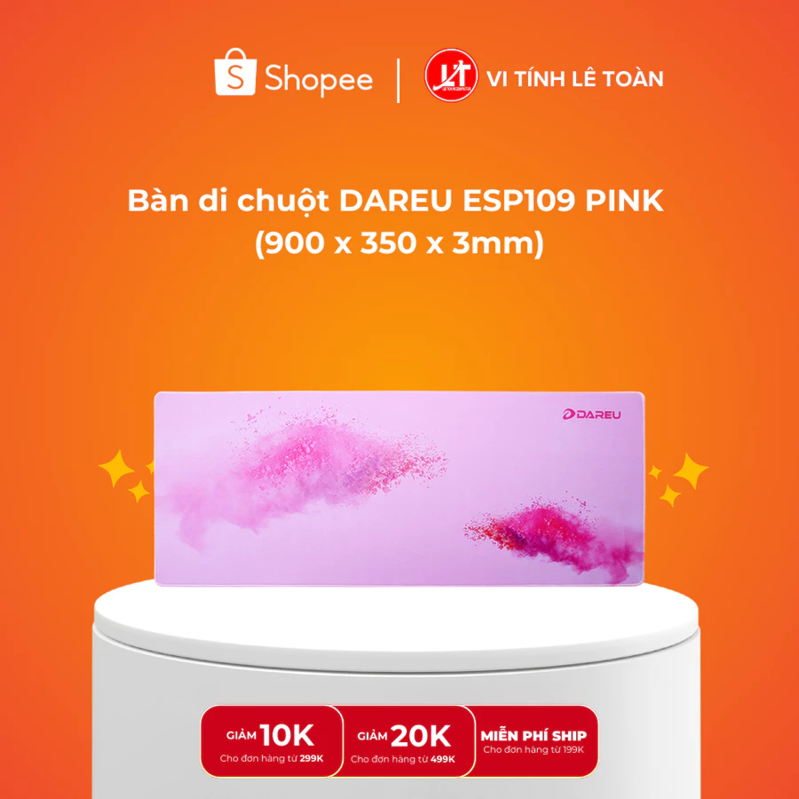 Bàn di chuột DAREU ESP109 PINK (900 x 350 x 3mm)