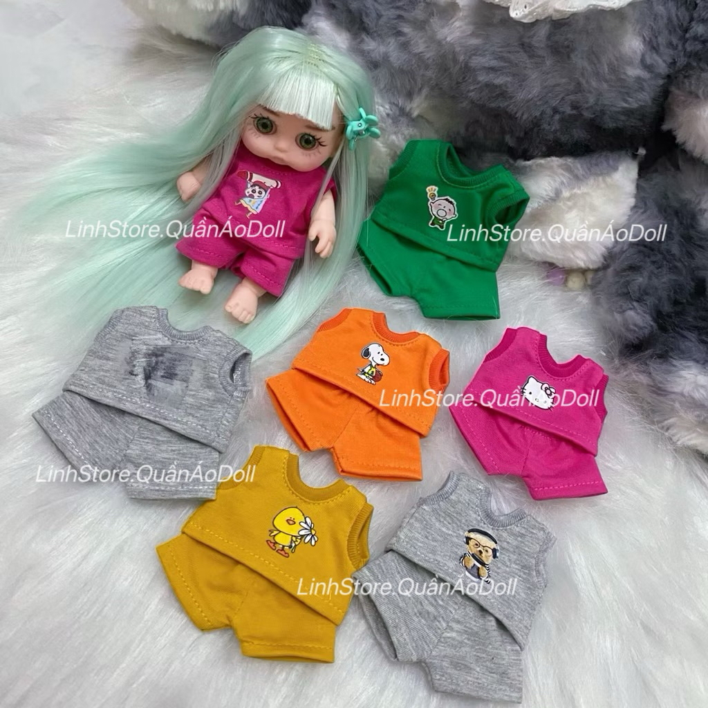 QUẦN ÁO NAM NỮ THUN BA LỖ TAY DOLL 5IN ( GIAO MẪU NGẪU NHIÊN )