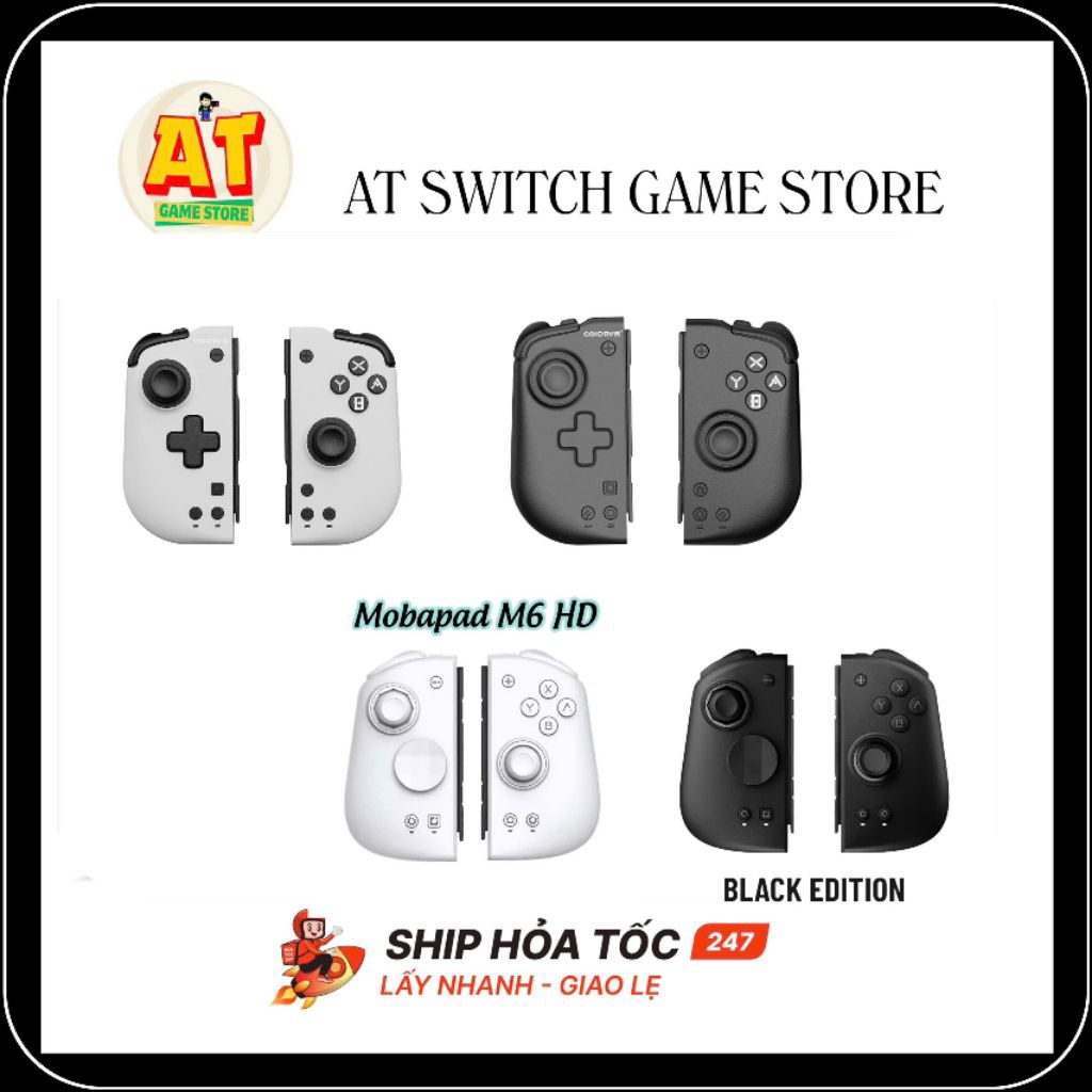 Tay Cầm Joycon MOBAPAD M6HD - Coiorvis kèm Bảo Hành - Nintendo Switch