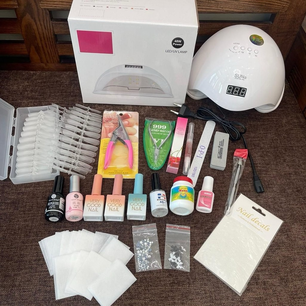 combo làm nail cá nhân - combo nail màu ngẫu nhiên - full phụ kiện như ảnh