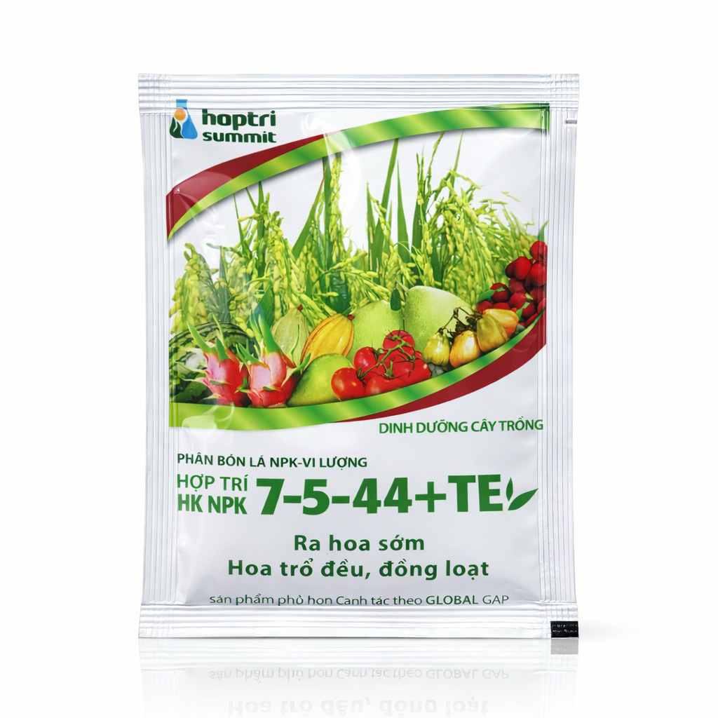 [1 gói] Hợp Trí 7- 5 - 44 + Te (40g) - RA HOA SỚM HOA TRỔ ĐỀU, ĐỒNG LOẠT