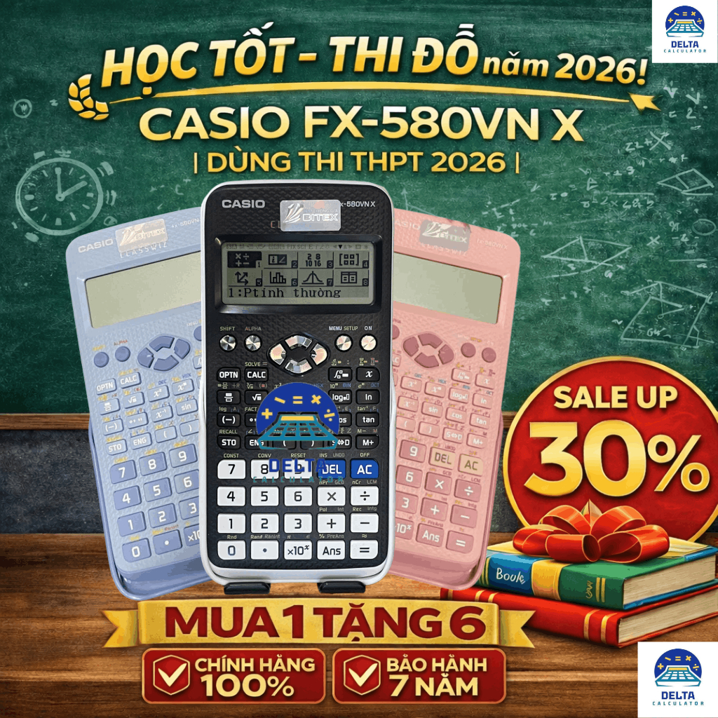 [CHÍNH HÃNG] Casio FX-580VNX Cũ Đẹp 90–95% | Test Kỹ | Bảo Hành | Thi THPT