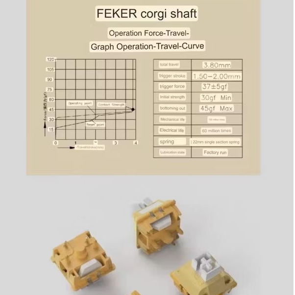 Switch Akko Dracula Feker White Marble V2 linear switch bàn phím cơ Polabe Store